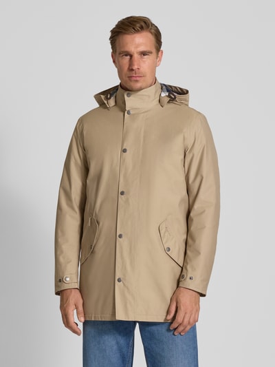 Barbour Regular Fit Funktionsjacke aus Baumwoll-Mix Modell 'CHELSEA MAC' Stein 4