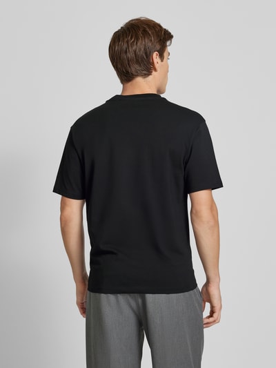 Karl Lagerfeld T-Shirt mit Label-Stitching Black 5