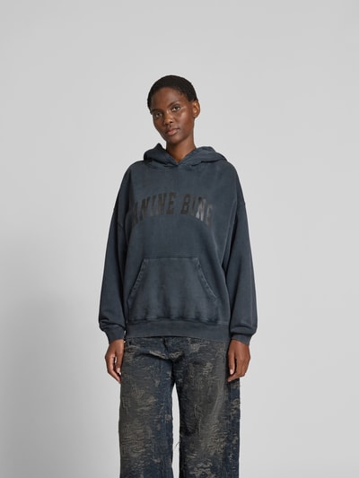 Anine Bing Oversized Sweatshirt mit Logo-Print Anthrazit 4