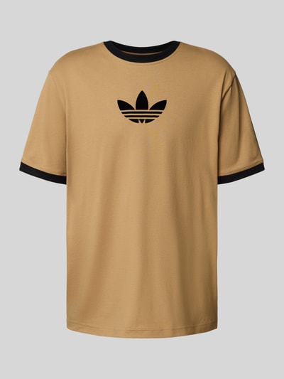 adidas Originals T-Shirt mit Logo und Rundhalsausschnitt Mittelbraun 2