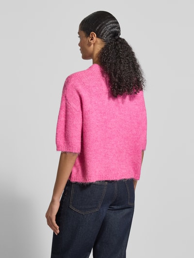 b.young Relaxed Fit Pullover mit Lanawoll-Anteil Modell 'Otia' Pink 5