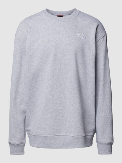 The North Face Sweatshirt mit Label-Stitching Modell 'ESSENTIAL' Hellgrau Melange 2