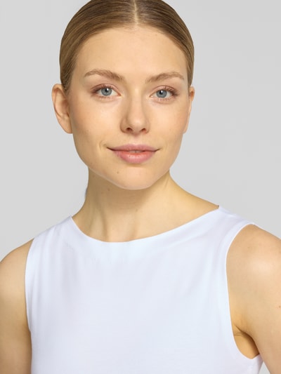 VERO MODA Slim Fit Top aus Baumwoll-Modal-Mix Modell 'PANDA' Weiss 3
