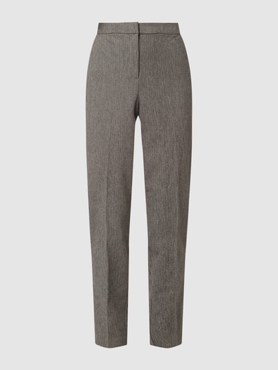Esprit Collection Spodnie materiałowe w pepitkę  Średnioszary melanż 2
