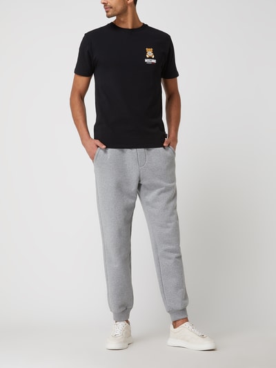 Moschino Swim + Underwear T-Shirt mit Logo Modell 'Underbear' Black 1