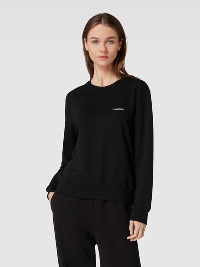 Calvin Klein Underwear Sweatshirt in effen design Zwart - 4