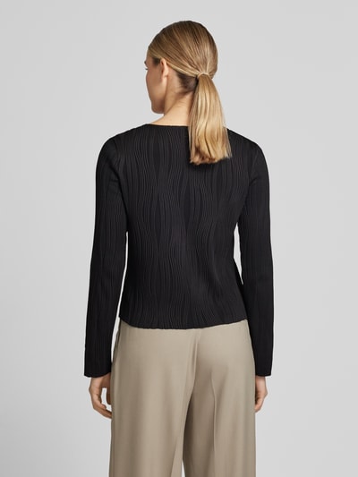 Christian Berg Woman Selection Longsleeve mit Strukturmuster Black 5