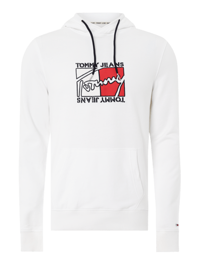 Tommy Jeans Hoodie aus Organic Cotton Weiss 1
