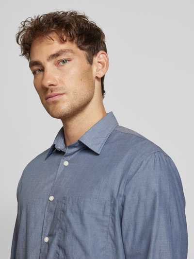 Marc O'Polo Regular Fit Freizeithemd aus Bio-Baumwolle Blau 3