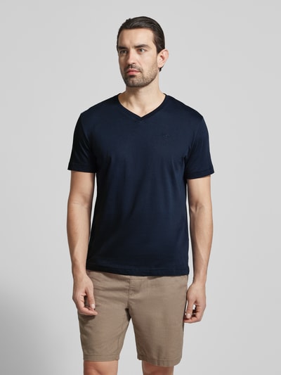 Tom Tailor Regular Fit T-Shirt aus reiner Baumwolle Marine 4