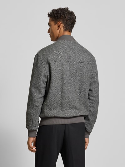 SELECTED HOMME Regular Fit Bomberjacke aus Woll-Mix Modell 'JENS' Mittelgrau 5