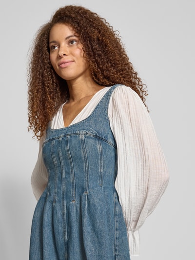 Tommy Jeans Sukienka casualowa taliowana z czystej bawełny Jeansowy niebieski 3