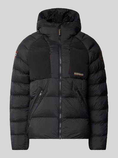 Napapijri Regular Fit Steppjacke mit Logo-Patch Modell 'MOESA' Black 2