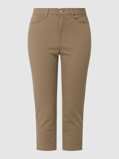 Brax Jeansy capri o kroju slim fit z dodatkiem streczu model ‘Mary’ Khaki 2