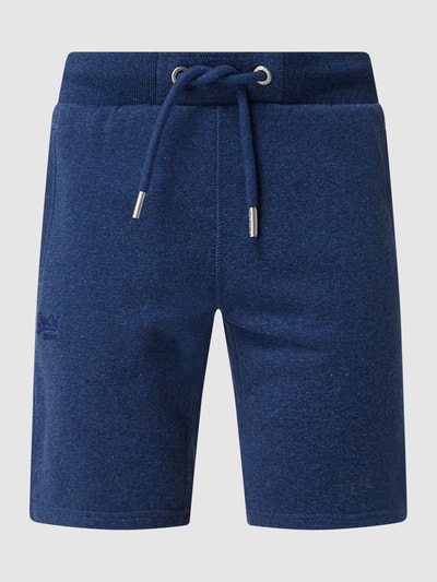 Superdry Sweatshorts met logo Lichtblauw gemêleerd - 2