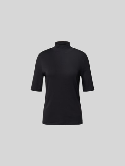 Juvia Slim Fit T-Shirt mit Rollkragen Black 2