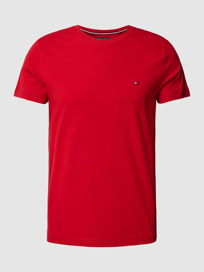 Tommy Hilfiger T-Shirt mit Label-Detail Rot 2