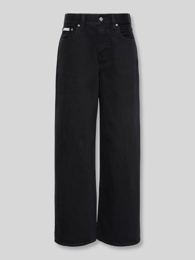 Calvin Klein Jeans Relaxed Fit Jeans aus reiner Baumwolle mit Label-Patch Black 2