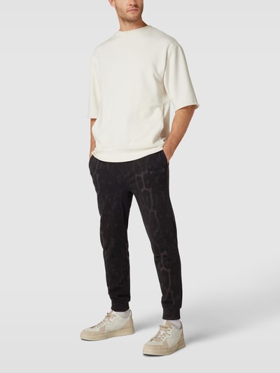 HUGO Sweatpants mit Label-Print Modell 'Danther' Black 1