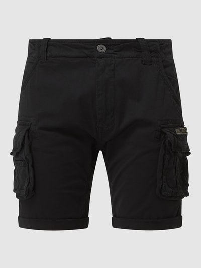 Alpha Industries Korte cargobroek met stretch Zwart - 2