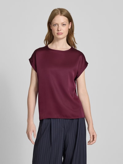 Vila Blusenshirt mit Rundhalsausschnitt Modell 'ELLETTE' Pflaume 4