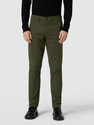 Selected Homme Slim Fit Chino in unifarbenem Design Modell 'NEW Miles' Dunkelgruen 4