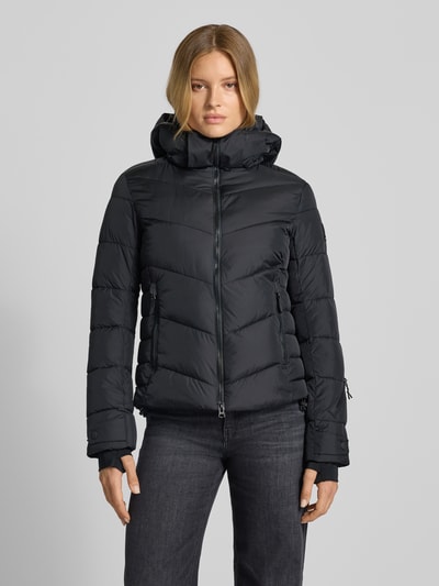 FIRE + ICE Gewatteerd jack met capuchon, model 'SAELLY' Zwart - 4