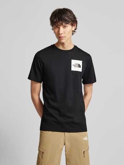 The North Face T-Shirt mit Label-Print Black 4