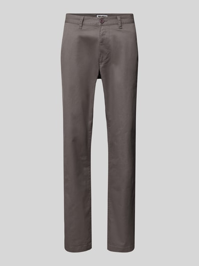 REVIEW Straight Leg Chino mit Gesäßtaschen Dunkelgrau 2