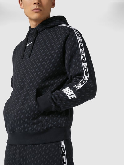 Nike Hoodie met logomotief, model 'Repeat'  Zwart - 3