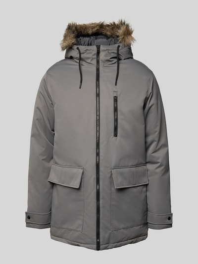 Jack & Jones Jack met capuchon, model 'CHARLIE' Middengrijs - 2