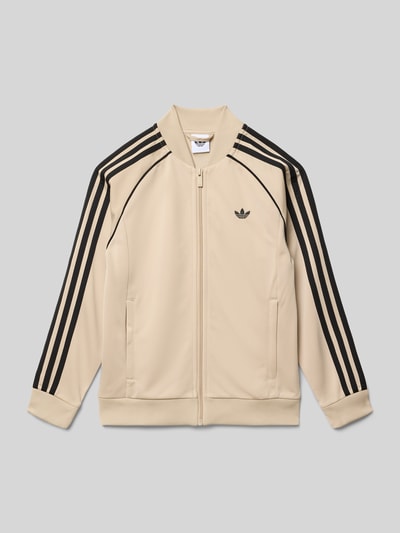 adidas Originals Regular Fit Trainingsjacke mit Kontraststreifen Beige 1