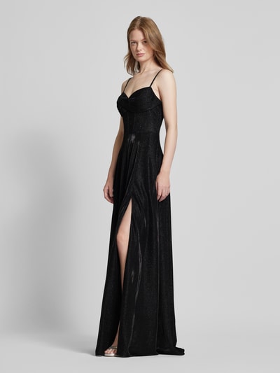 Luxuar Abendkleid mit Herz-Ausschnitt Black 1