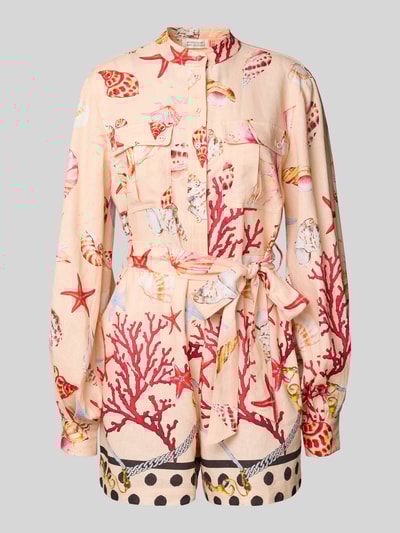 GUIDO MARIA KRETSCHMER WOMAN Playsuit van een mix van linnen en viscose, model 'ELLINOR' Beige - 2