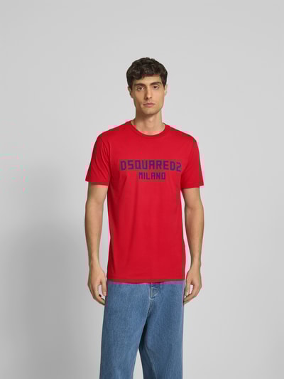 Dsquared2 T-Shirt mit Label-Detail Rot 4