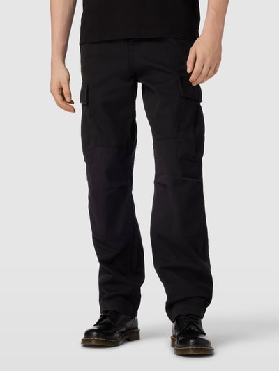 Carhartt Work In Progress Cargohose in unifarbenem Design Black 4