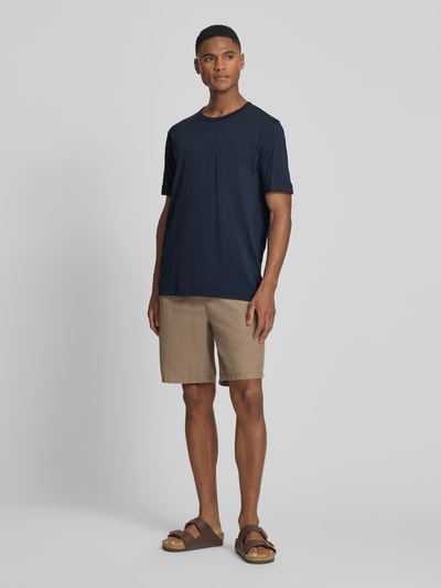 Marc O'Polo t-shirt o kroju regular fit z czystej bawełny Granatowy 1