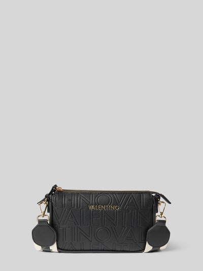 VALENTINO BAGS Crossbody Bag mit Allover-Label-Prägung Modell 'PANSY' Black 1