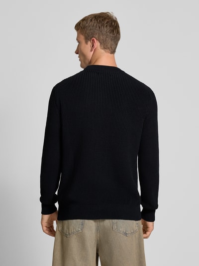 Replay Gebreide pullover met ribboorden Zwart - 5