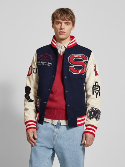 Superdry College-Jacke aus Woll-Mix mit Stehkragen Marine 4