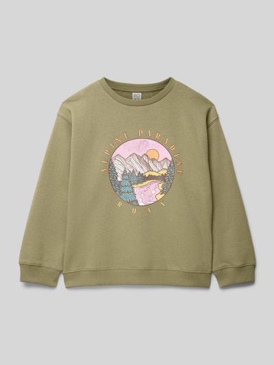 Roxy Sweatshirt mit Motiv-Print Modell 'MORNING HIKE' Schilf 1