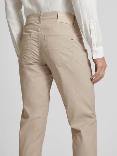 Brax Spodnie o kroju regular fit z 5 kieszeniami model ‘CADIZ’ Beżowy 3