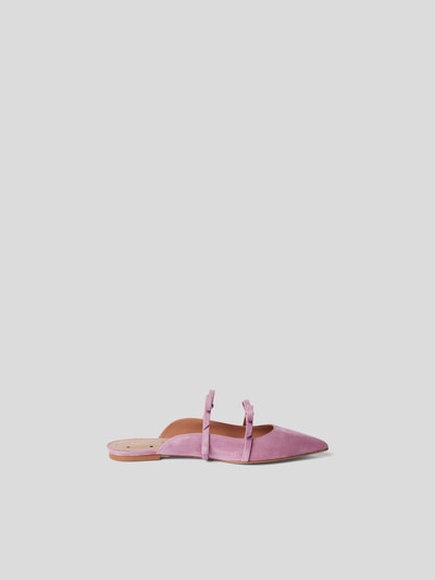 RED Valentino Mules aus Leder Mauve 4