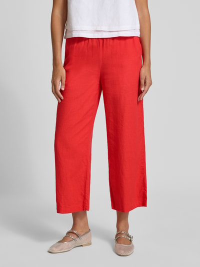 Soyaconcept Wide Fit Stoffhose aus Leinen-Mix mit Viskose-Anteil Modell 'Ina' Koralle 4