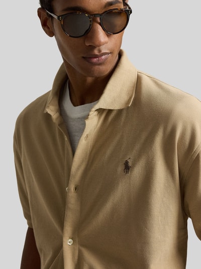 Polo Ralph Lauren Regular Fit Freizeithemd aus reiner Baumwolle Khaki 3