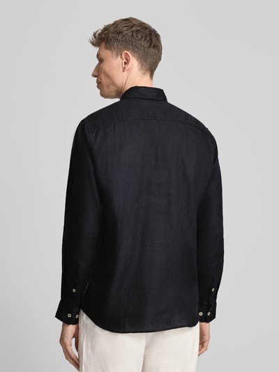Marc O'Polo Regular Fit Freizeithemd aus reinem Leinen Black 5