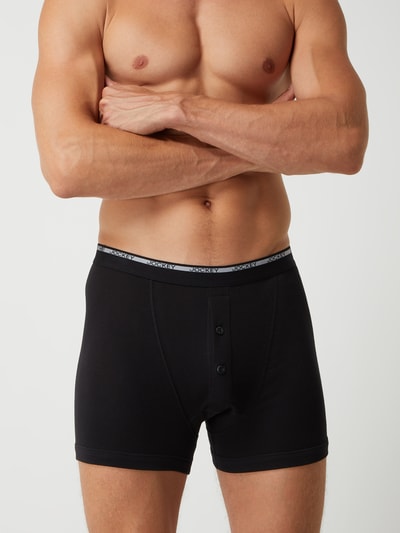 Jockey Trunks aus Baumwolle im 2er-Pack  Black 3