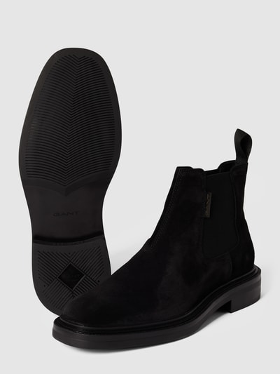 Gant Chelsea boots met labeldetails, model 'Fairwyn' Zwart - 5