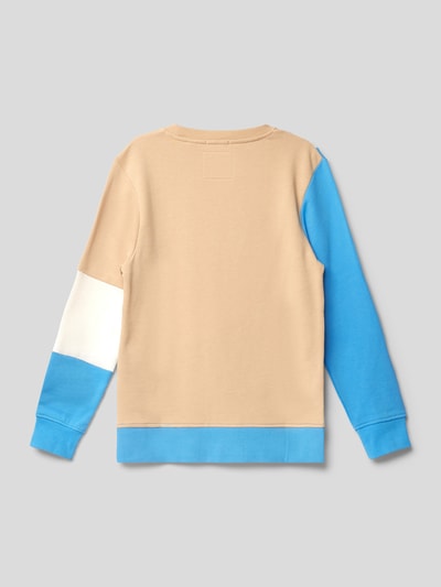 Tom Tailor Sweatshirt in colour-blocking-design Camel - 3