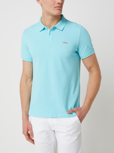 s.Oliver RED LABEL Poloshirt aus Piqué Tuerkis 4